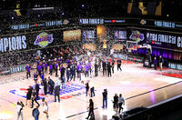 NBA celebrates with no fans  thumbnail