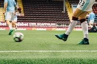 Burnley players in an empty stadium thumbnail