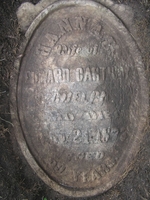 Hannah (Secord) Carthew 1877 grave marker thumbnail