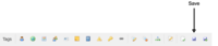 Save document toolbar thumbnail