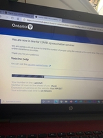 Loading Page Of Ontario Government Booking Site for COVID-19 Vaccination thumbnail