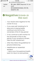 Screenshot of a covid-19 test result thumbnail