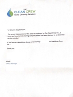 Essential Service Letter from Employer thumbnail