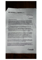 Government of Canada Essential/Emergency Services Employment Confirmation Letter thumbnail