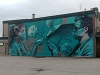 Mural in Windsor, Ontario Honoring Hospital Staff  thumbnail