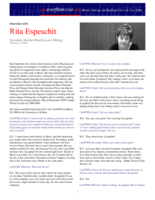 Interview with Rita Espeschit thumbnail