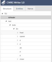 Edit header structure panel thumbnail