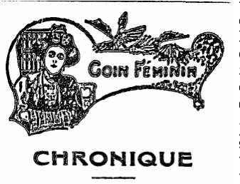 Chronique - 7 mars 1912