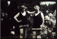 Two women in swimming costume. c. 1925 thumbnail