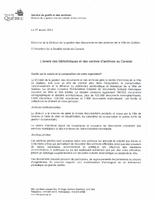 Submission by Helene Laverdure, Division de la gestion des documents et des archives, de la Ville de Québec thumbnail