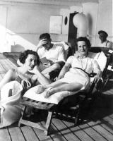 On cruise with parents, circa 1936–37 thumbnail