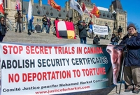 Mohamed Harkat/Canadian Security Certificates protest on Parliament Hill thumbnail