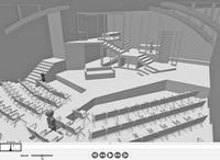 Sue Le&#039;Page&#039;s set for the 1984 Tarragon Theatre production of White Biting Dog included a ramp through the audience. thumbnail