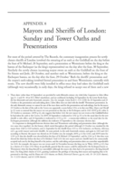 Appendix 8: Mayors and Sheriffs of London (Sunday and Tower Oaths and Presentations) thumbnail