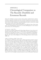 Appendix 2: Chronological Companion to the Records (Doubtful and Erroneous Records) thumbnail