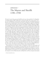 Appendix 7: The Mayors and Sheriffs 1190–1558 thumbnail