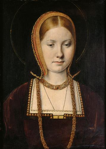 Portrait of a noblewoman, possibly Catherine of Aragon c. 1502 (Wikimedia Commons)