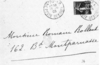 Enveloppe, addressée à Romain Rolland